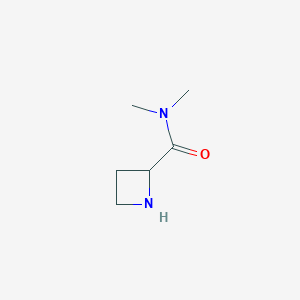 molecular formula C6H12N2O B12932285 N,N-dimethylazetidine-2-carboxamide 
