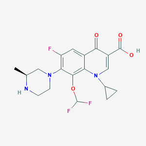 molecular formula C19H20F3N3O4 B129323 Cadrofloxacin CAS No. 153808-85-6