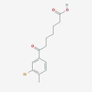 7-(3-Bromo-4-methylphenyl)-7-oxoheptanoic acid