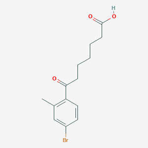 7-(4-Bromo-2-methylphenyl)-7-oxoheptanoic acid