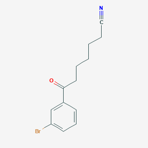 7-(3-Bromophenyl)-7-oxoheptanenitrile
