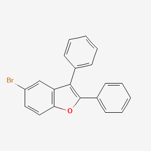 molecular formula C20H13BrO B12932347 Benzofuran, 5-bromo-2,3-diphenyl- CAS No. 55082-66-1
