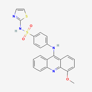 molecular formula C23H18N4O3S2 B12932371 4-[(4-Methoxyacridin-9-YL)amino]-N-(1,3-thiazol-2-YL)benzene-1-sulfonamide CAS No. 827025-09-2