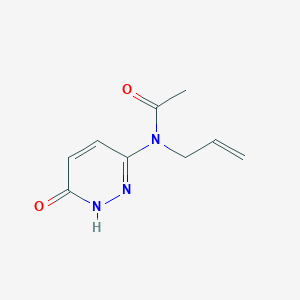 molecular formula C9H11N3O2 B12932374 N-(6-Oxo-1,6-dihydropyridazin-3-yl)-N-(prop-2-en-1-yl)acetamide CAS No. 88259-95-4