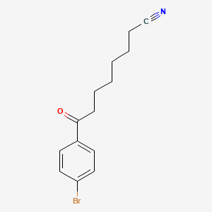 molecular formula C14H16BrNO B1293238 8-(4-Bromophenyl)-8-oxooctanenitrile CAS No. 898766-90-0