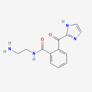 molecular formula C13H14N4O2 B12932391 N-(2-Aminoethyl)-2-(1H-imidazole-2-carbonyl)benzamide CAS No. 62366-82-9