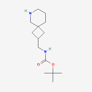 molecular formula C14H26N2O2 B12932399 tert-Butyl ((6-azaspiro[3.5]nonan-2-yl)methyl)carbamate 