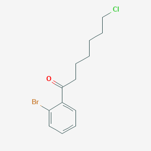 1-(2-Bromophenyl)-7-chloro-1-oxoheptane