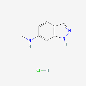 molecular formula C8H10ClN3 B12932464 N-Methyl-1H-indazol-6-amine hydrochloride 