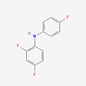 molecular formula C12H8F3N B12932572 2,4-Difluoro-N-(4-fluorophenyl)aniline CAS No. 823802-13-7