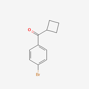 molecular formula C11H11BrO B1293271 4-Bromophenyl cyclobutyl ketone CAS No. 898790-60-8