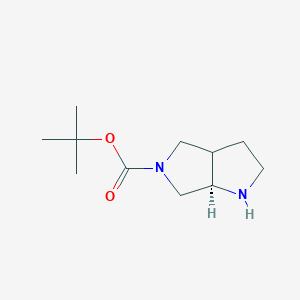 molecular formula C11H20N2O2 B12932736 tert-Butyl (6aR)-hexahydropyrrolo[3,4-b]pyrrole-5(1H)-carboxylate 