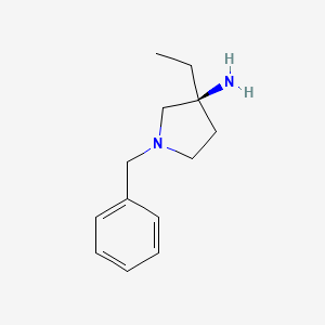 molecular formula C13H20N2 B12932785 (S)-1-Benzyl-3-ethylpyrrolidin-3-amine 