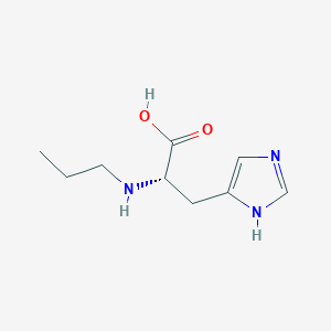 molecular formula C9H15N3O2 B12932794 N-Propyl-L-histidine CAS No. 58813-24-4