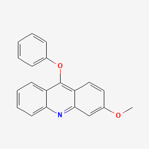 molecular formula C20H15NO2 B12932803 3-Methoxy-9-phenoxyacridine CAS No. 61078-21-5