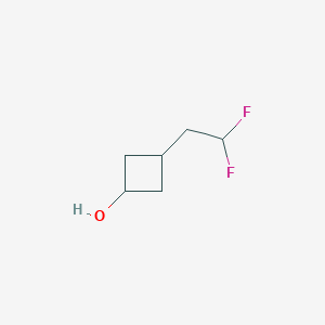 molecular formula C6H10F2O B12932808 3-(2,2-Difluoroethyl)cyclobutan-1-ol 