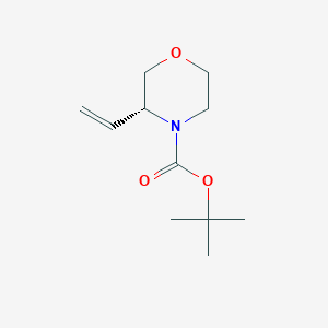 molecular formula C11H19NO3 B12932814 tert-Butyl (R)-3-vinylmorpholine-4-carboxylate 