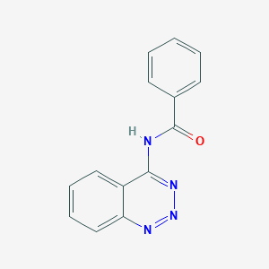 molecular formula C14H10N4O B12932938 N-(1,2,3-benzotriazin-4-yl)benzamide CAS No. 500583-82-4
