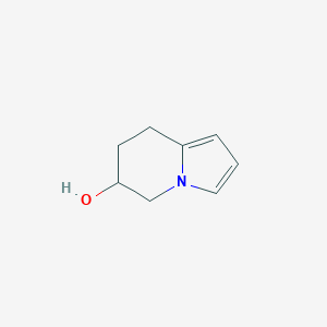 molecular formula C8H11NO B12932971 5,6,7,8-Tetrahydroindolizin-6-ol 