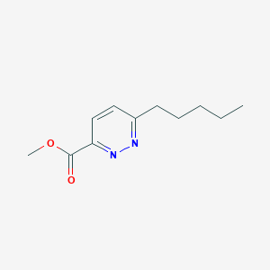 molecular formula C11H16N2O2 B12933028 Methyl 6-pentylpyridazine-3-carboxylate CAS No. 89967-28-2