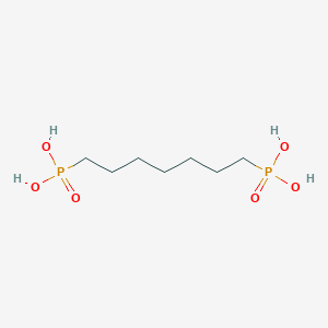 molecular formula C7H18O6P2 B12933041 Heptane-1,7-diyldiphosphonic acid CAS No. 5943-65-7