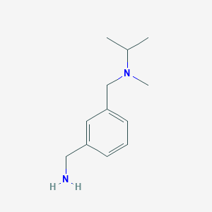 molecular formula C12H20N2 B12933042 N-[3-(Aminomethyl)benzyl]-N-isopropyl-N-methylamine 