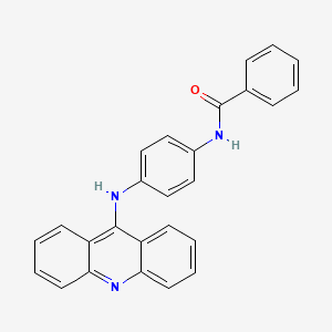 molecular formula C26H19N3O B12933064 Benzamide, N-(4-(9-acridinylamino)phenyl)- CAS No. 76015-18-4
