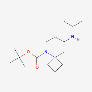 molecular formula C16H30N2O2 B12933065 tert-Butyl 8-(isopropylamino)-5-azaspiro[3.5]nonane-5-carboxylate 