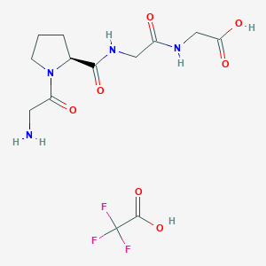molecular formula C13H19F3N4O7 B12933118 H-Gly-Pro-Gly-Gly-OH.TFA 