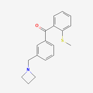 3'-Azetidinomethyl-2-thiomethylbenzophenone