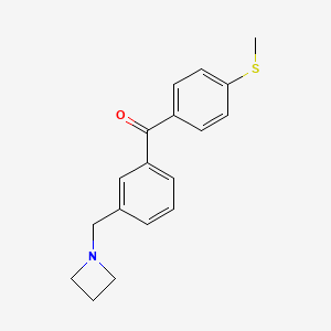 3-Azetidinomethyl-4'-thiomethylbenzophenone