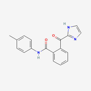 molecular formula C18H15N3O2 B12933136 2-(1H-Imidazole-2-carbonyl)-N-(4-methylphenyl)benzamide CAS No. 62367-01-5