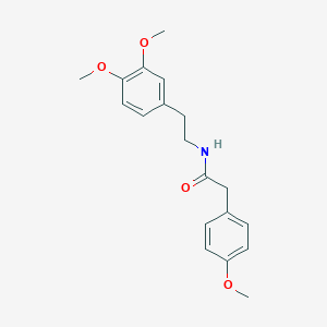 molecular formula C19H23NO4 B129333 N-[2-(3,4-dimethoxyphenyl)ethyl]-2-(4-methoxyphenyl)acetamide CAS No. 4078-65-3