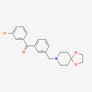 3-Bromo-3'-[1,4-dioxa-8-azaspiro[4.5]decan-8-ylmethyl]benzophenone