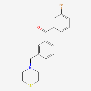 3-Bromo-3'-thiomorpholinomethylbenzophenone