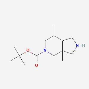 molecular formula C14H26N2O2 B12933358 tert-Butyl 3a,7-dimethyloctahydro-5H-pyrrolo[3,4-c]pyridine-5-carboxylate 