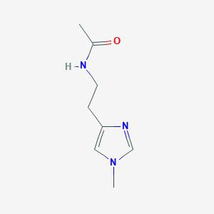 molecular formula C8H13N3O B12933492 N-(2-(1-Methyl-1H-imidazol-4-yl)ethyl)acetamide CAS No. 64387-74-2