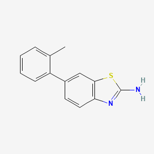 molecular formula C14H12N2S B12933620 6-(o-Tolyl)benzo[d]thiazol-2-amine 