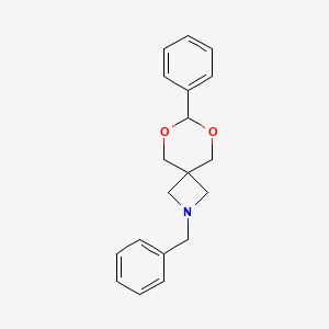 molecular formula C19H21NO2 B1293366 2-Benzyl-7-phenyl-6,8-dioxa-2-azaspiro[3.5]nonane CAS No. 885518-17-2