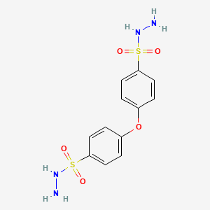 molecular formula C12H14N4O5S2<br>H2NHNO2SC6H4OC6H4SO2NHNH2<br>C12H14N4O5S2 B1293368 4,4'-Oxybis(benzenesulfonyl hydrazide) CAS No. 80-51-3