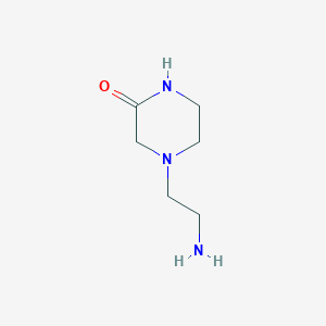 molecular formula C6H13N3O B129337 4-(2-氨基乙基)哌嗪-2-酮 CAS No. 145625-71-4