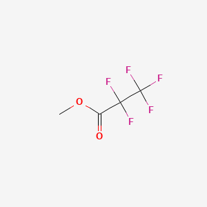 molecular formula C4H3F5O2 B1293375 Methyl pentafluoropropionate CAS No. 378-75-6