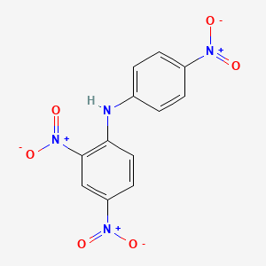 molecular formula C12H8N4O6 B1293388 2,4-Dinitro-N-(4-nitrophenyl)aniline CAS No. 970-76-3