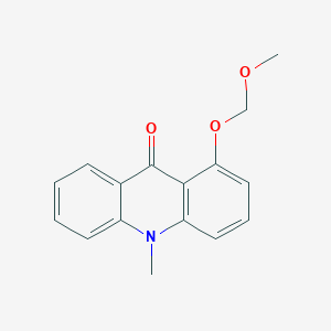 molecular formula C16H15NO3 B12933894 1-(Methoxymethoxy)-10-methylacridin-9(10H)-one CAS No. 91105-98-5