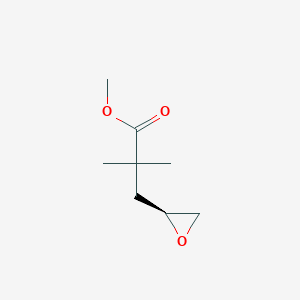 molecular formula C8H14O3 B12933900 Methyl (S)-2,2-dimethyl-3-(oxiran-2-yl)propanoate 