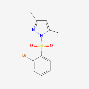 1-((2-Bromophenyl)sulfonyl)-3,5-dimethyl-1H-pyrazole