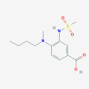 molecular formula C13H20N2O4S B12934064 4-(Butyl(methyl)amino)-3-(methylsulfonamido)benzoic acid 