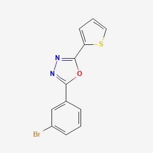 2-(3-Bromophenyl)-5-(thiophen-2-yl)-1,3,4-oxadiazole