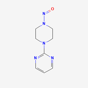 molecular formula C8H11N5O B12934071 2-(4-Nitrosopiperazin-1-yl)pyrimidine 