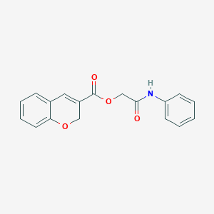 molecular formula C18H15NO4 B12934072 2-Oxo-2-(phenylamino)ethyl 2H-chromene-3-carboxylate 